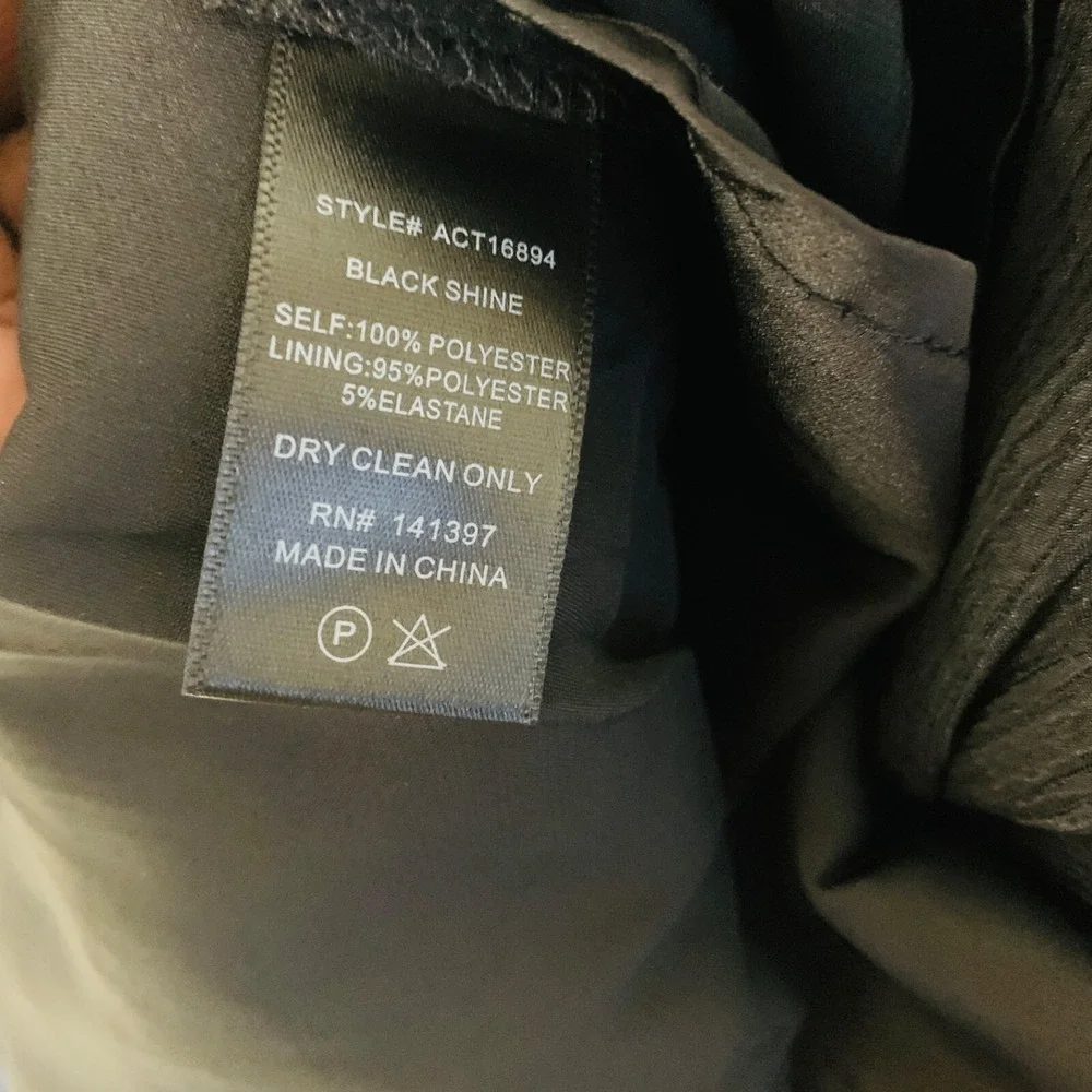 NWT ASTR The Label Sz Small IRENE Black Shine Babydoll‎ Top Smocked Back Ruffle